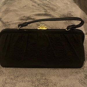 Vintage Elegant Black Clutch Bag